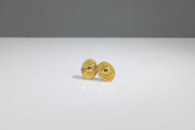 Todd Reed stud earrings with Autumn™ brilliant cut diamonds (~.22ct), and 18k yellow gold